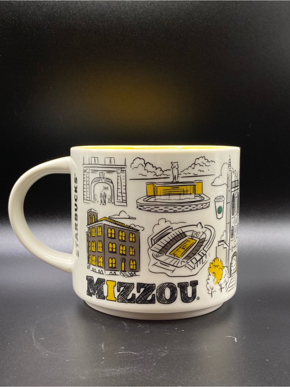 Starbucks Been There Series Mizzou University of Missouri Campus Mug 14 oz NWT